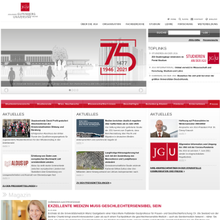 Johannes Gutenberg-Universitaet Mainz  website