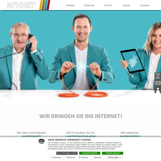 WVNET Information & Kommunikation GmbH  website