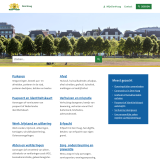 Gemeente Den Haag  website