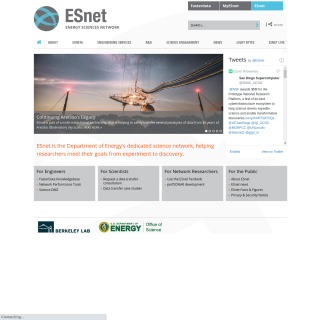  Energy Sciences Network (ESnet)  website