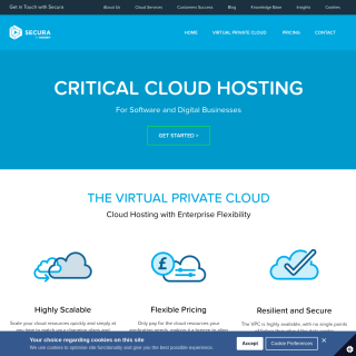 Secura Hosting Ltd  website