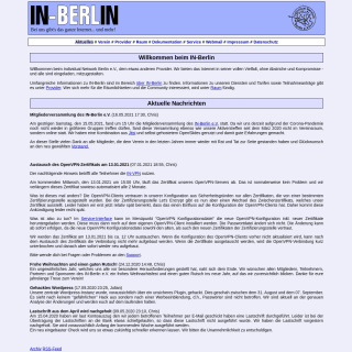 Individual Network Berlin e.V.  website