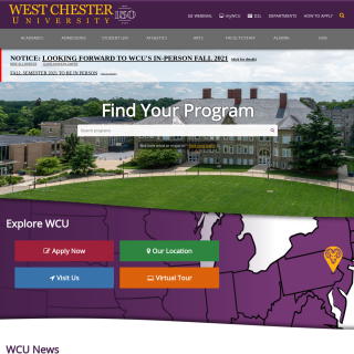  West Chester University  website