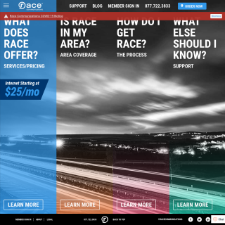  Race Telecommunications, Inc.  aka (Race Communications)  website