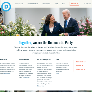  Democratic National Committee  website