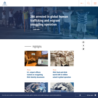 Interpol  website