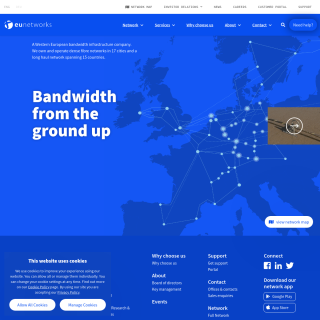 euNetworks Cloud Connect  website