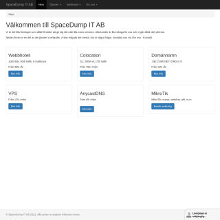  SpaceDump IT AB  website