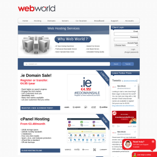 Web World Ireland  website
