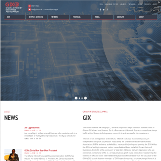 GIXA Route Servers  website