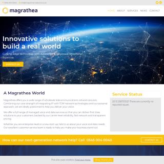  Magrathea Telecommunications  website