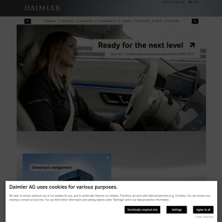  Daimler AG  website