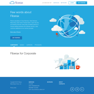 Fiberax Networking & Cloud AS31445  website