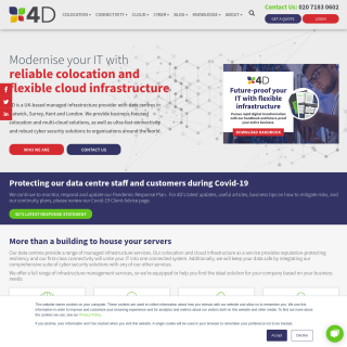 4D Data Centres Ltd  website