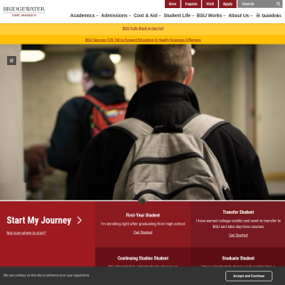  Bridgewater State University  website