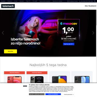 Telemach Slovenia  website