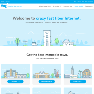 Ting Fiber (Backbone)  website