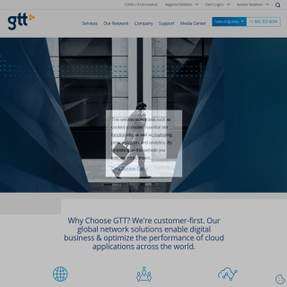 GTT Communications (AS3257) / GTT-BACKBONE website