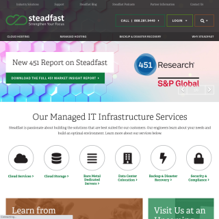 Steadfast Networks  website