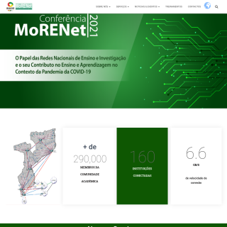 MoRENet Mozambique  website