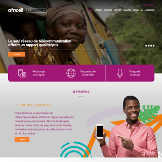 STE AFRICELL RDC  website