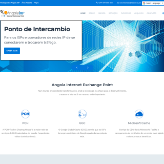 Angola IXP Mgmt  website