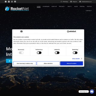 RocketNet  website