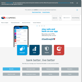 CAPITEC BANK  website