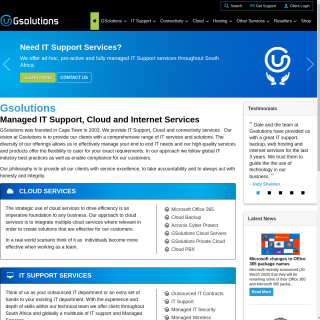 Gardale Solutions  website