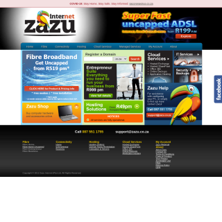 Zazu Internet (Pty) Ltd  website