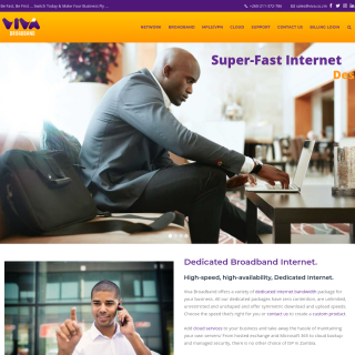 Viva Broadband website