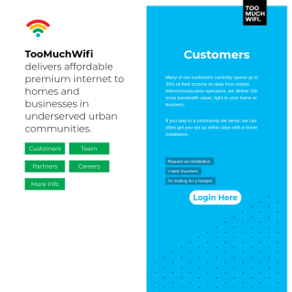  Too Much Wifi  aka (TooMuchWifi (PTY) LTD South Africa)  website