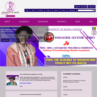  University of Benin  aka (Uniben)  website
