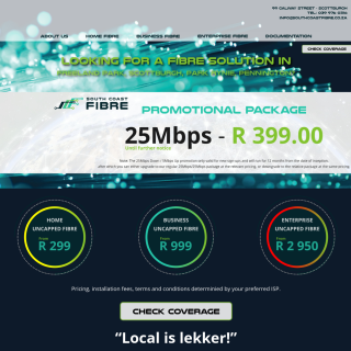 South Coast Fibre  website
