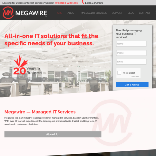 Megawire Inc.  website