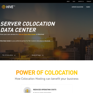  Hive Data Center  website