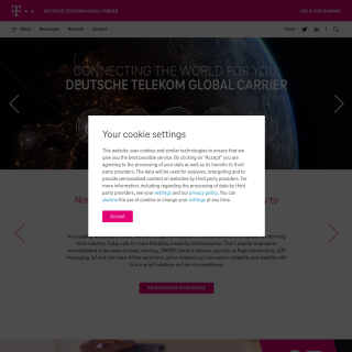 DTAG Deutsche Telekom  aka (Deutsche Telekom Global Carrier (DTGC), TGC, T-Systems, ICSS)  website