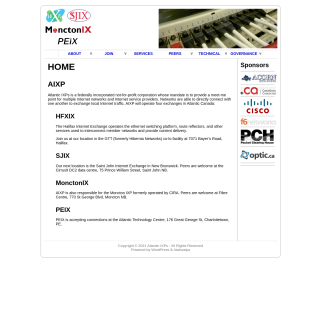  SJIX Route Servers  aka (Halifax Internet Exchange)  website