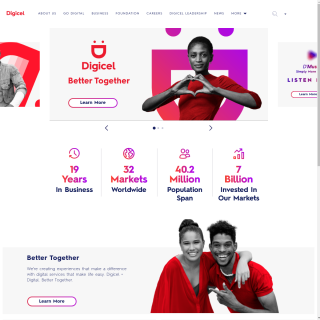 Digicel Group  website