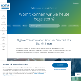 arvato systems  website