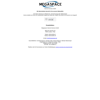 Megaspace Internet Services  website