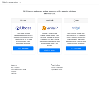  DRD Communications  aka (DRD Communications, VanillaIP, Qudo, Uboss)  website