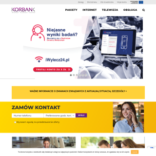 Korbank  website