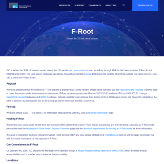  ISC F-ROOT  aka (ISC F-Root originating AS)  website