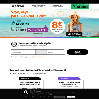 Adamo Telecom Iberia S.A  website