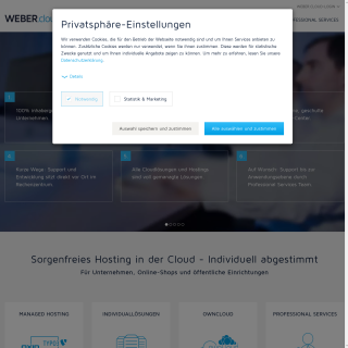 WEBER.cloud  website