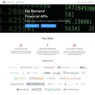  FINANCIALCONTENT  aka (CloudQuote)  website