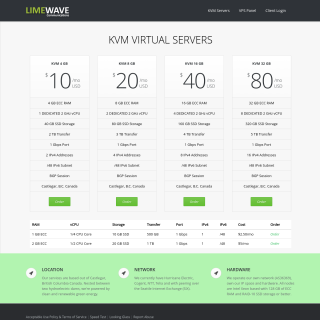  Limewave Communications Inc.  website