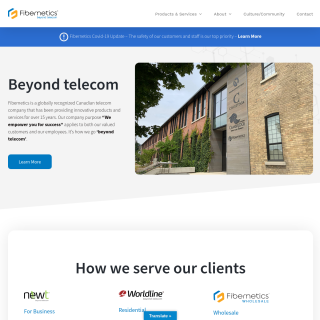  FIBERNETICS CORPORATION  aka (295.ca)  website