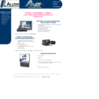  Allens Communications  aka (Allen's TV Cable Service, Inc.)  website